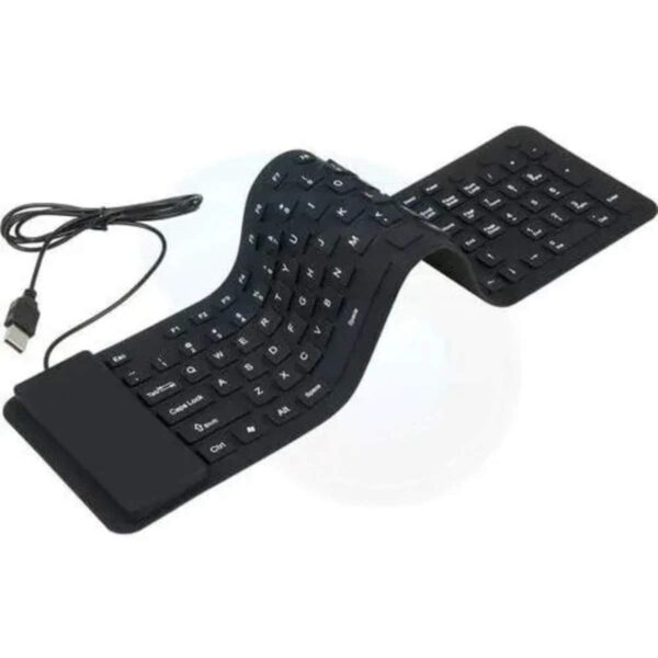 Teclado Flexible Usb Silicón Para Pc Laptop - Image 3