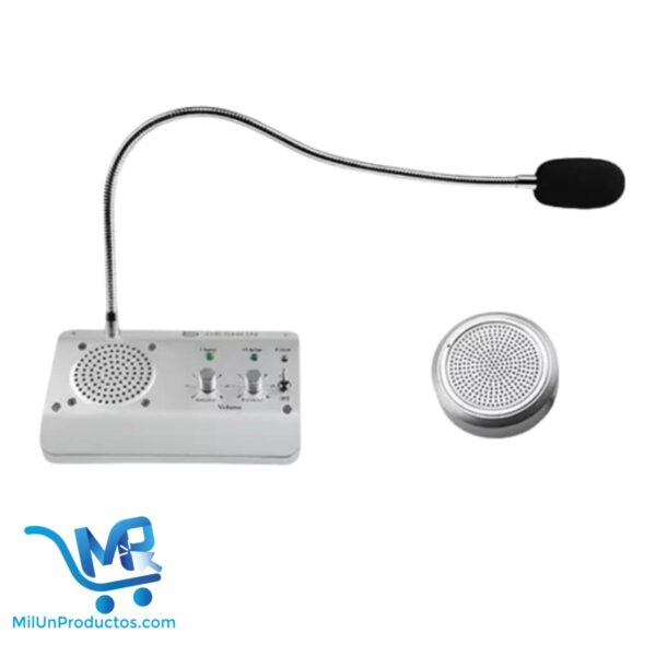 Micrófono Intercomunicador Para Ventanilla Dos Vías