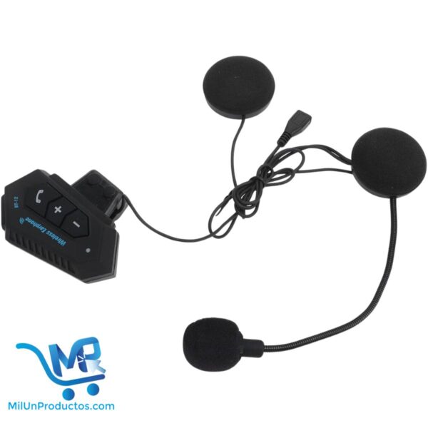 Intercomunicador Audífonos inalámbricos Bluetooth para casco/moto BT12