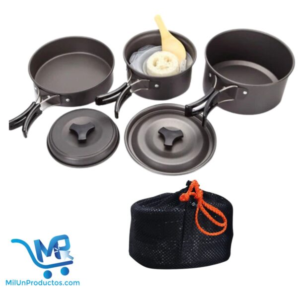 Juego Set De Ollas Para Camping Campsor