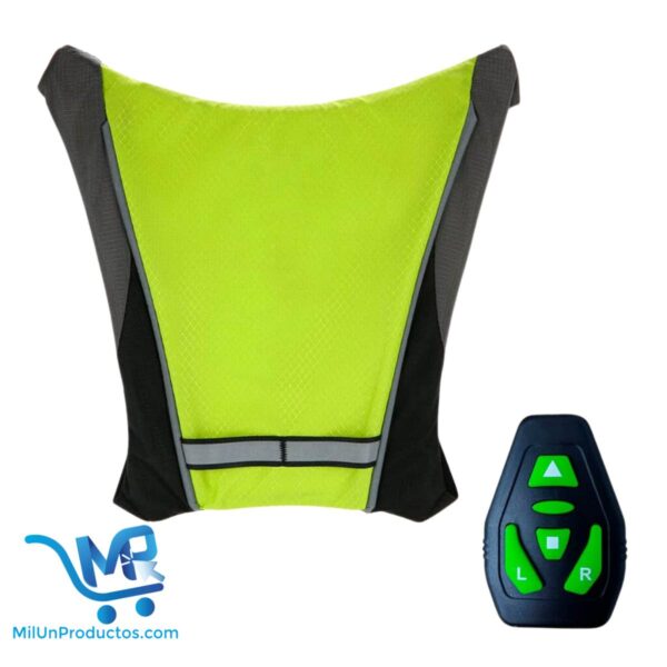 Chaleco De Seguridad Para Ciclistas Señalética Luces Control