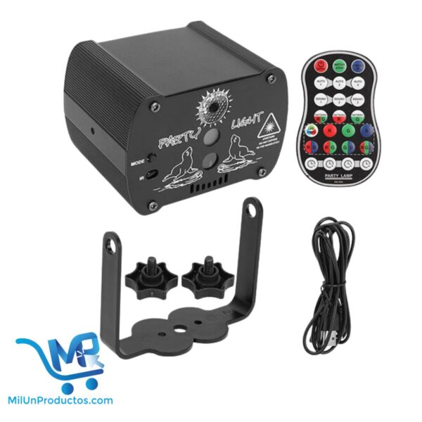 Luz Led RGB Para Fiestas Portátil Recargable Con Control