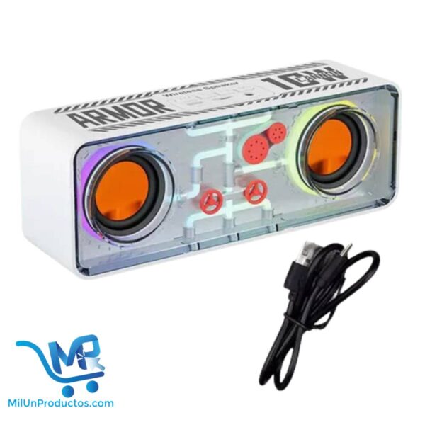 Parlante Bluetooth Inalámbrico Doble Altavoz Armor 10W Cannon A39
