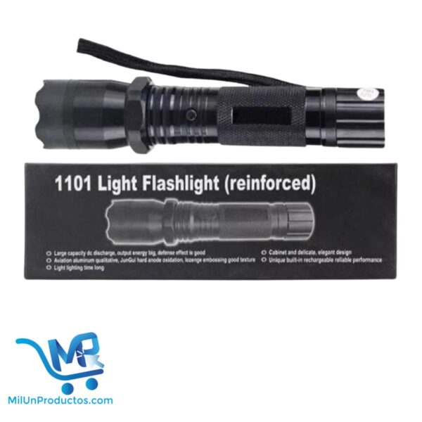 Linterna Led Con Descarga Eléctrica Aturdimiento Recargable 1101