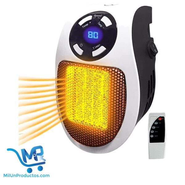 Calefactor Portátil 500W Incluye Control Remoto