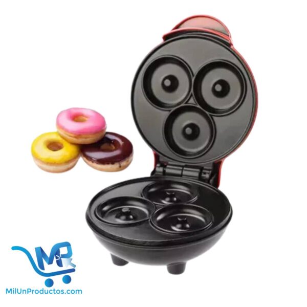 Maquina De Mini Donas 3 Unidades Antiadherente 350W