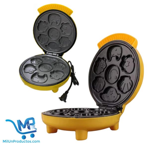 Máquina Mini Para Pastel, Galletas, Wafles Con Formas, Diseños