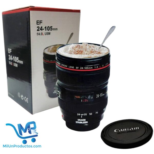 Taza Vaso Forma De Lente De Cámara Caniam 24-105