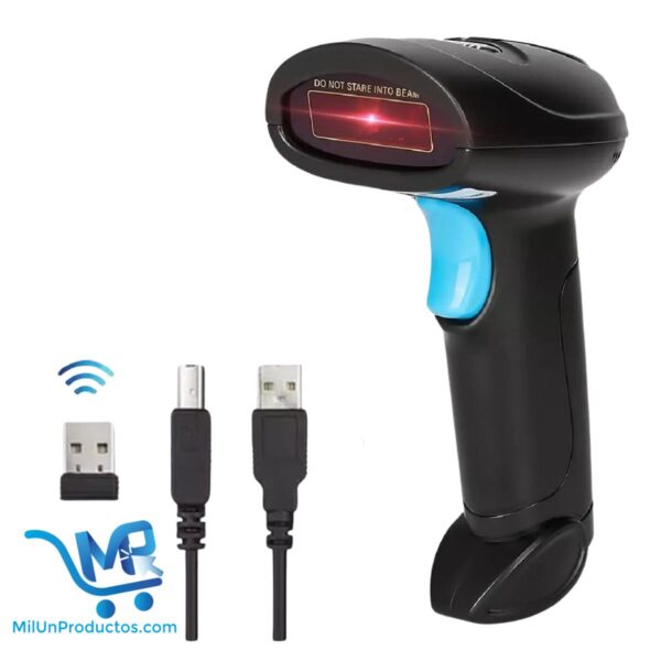 Lector De Código De Barras Kefar 2.4g + USB Wireless Inalámbrico