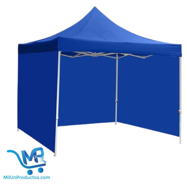 Carpa Plegable 3x3m Estructura de Acero Tipo Acordeón Con Paredes