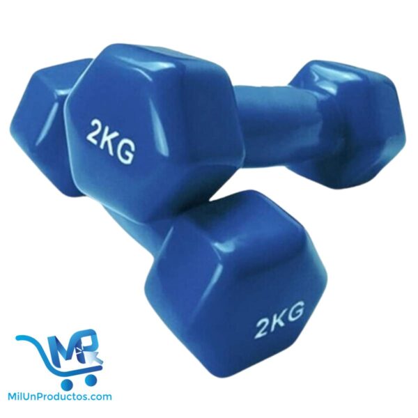 Mancuernas De Vinil Pesas Ejercicio 1kg, 2kg y 3Kg