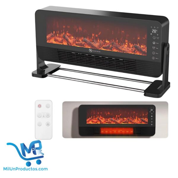 Calefactor Eléctrico Chimenea Eléctrica 1500w Calefacción Cerámica