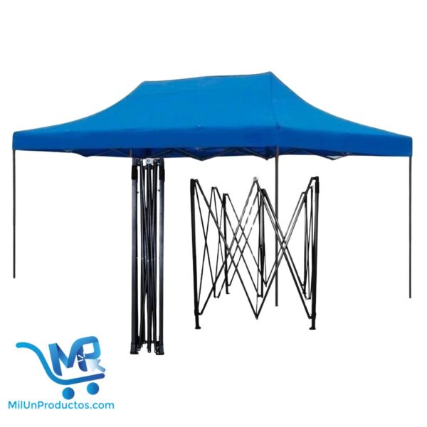 Carpa Plegable 3x4.5m Toldo Impermeable Estructura Acero