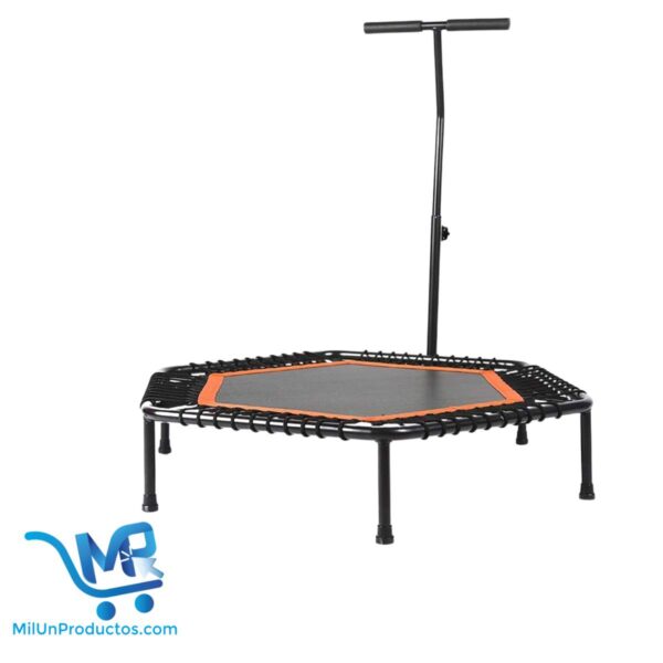Trampolín Cama Elástica Saltarín Hexagonal Con Soporte 110cm