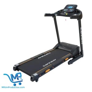 Caminadora Safeway 3hp Inclinación Automática 16km/h Negro