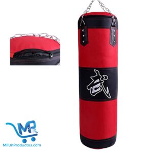 Saco De Boxeo Con Cadena Pro 100cm Con Relleno 30kg