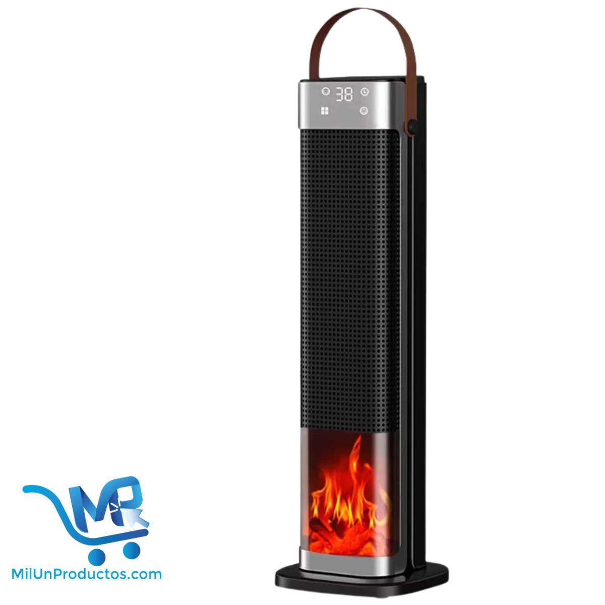 Calefactor Eléctrico Portátil Chimenea Pantalla Digital 1500w