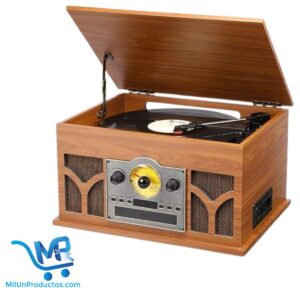 Tocadiscos Vintage 8 En 1 Rmc T8 Victrola Vinilo